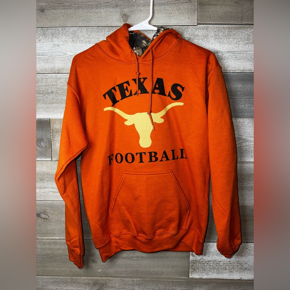 Mossy Oak Texas Football Orange Hoodie
